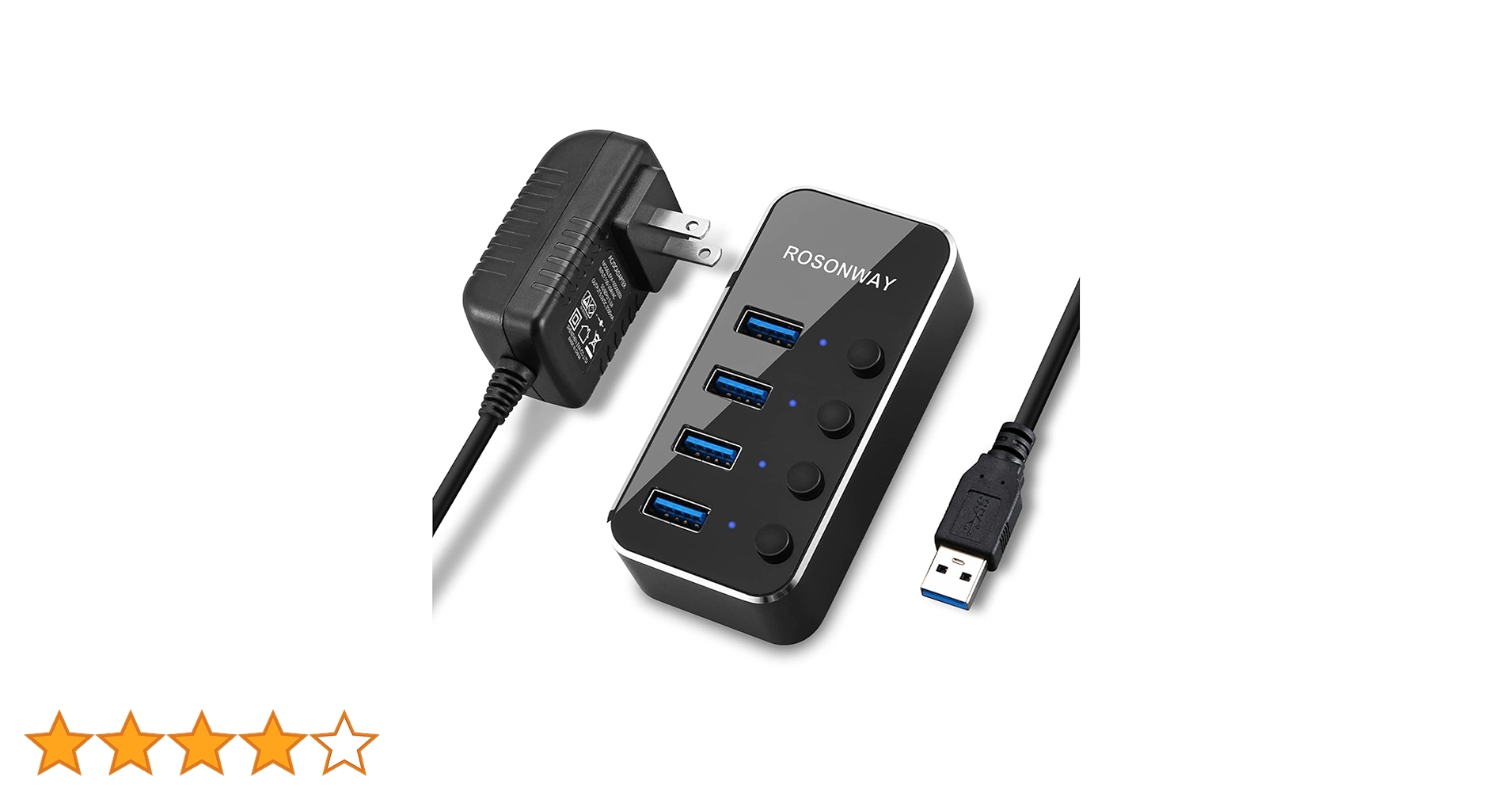 ☆送料無料 ROSONWAY USB ハブ 3.0 16ポ SH-A16 108 Amazon | ROSONWAY USB ハブ 3.0 16ポート アルミ製 USB Hub